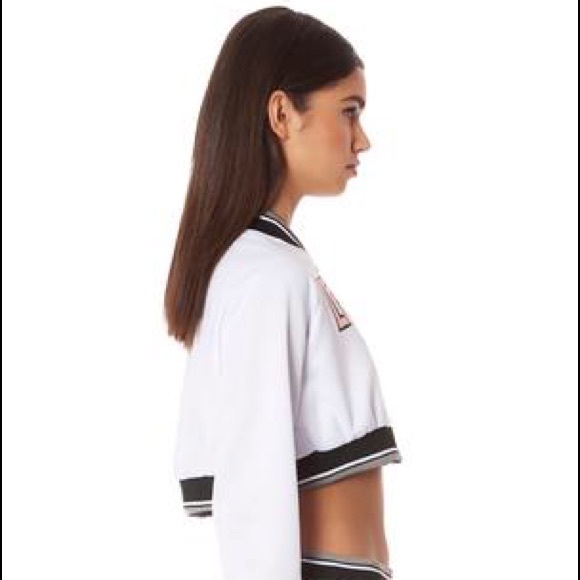 Starter Crop Track Jacket W/ Pink LF Screen Print - Picture 2 of 5